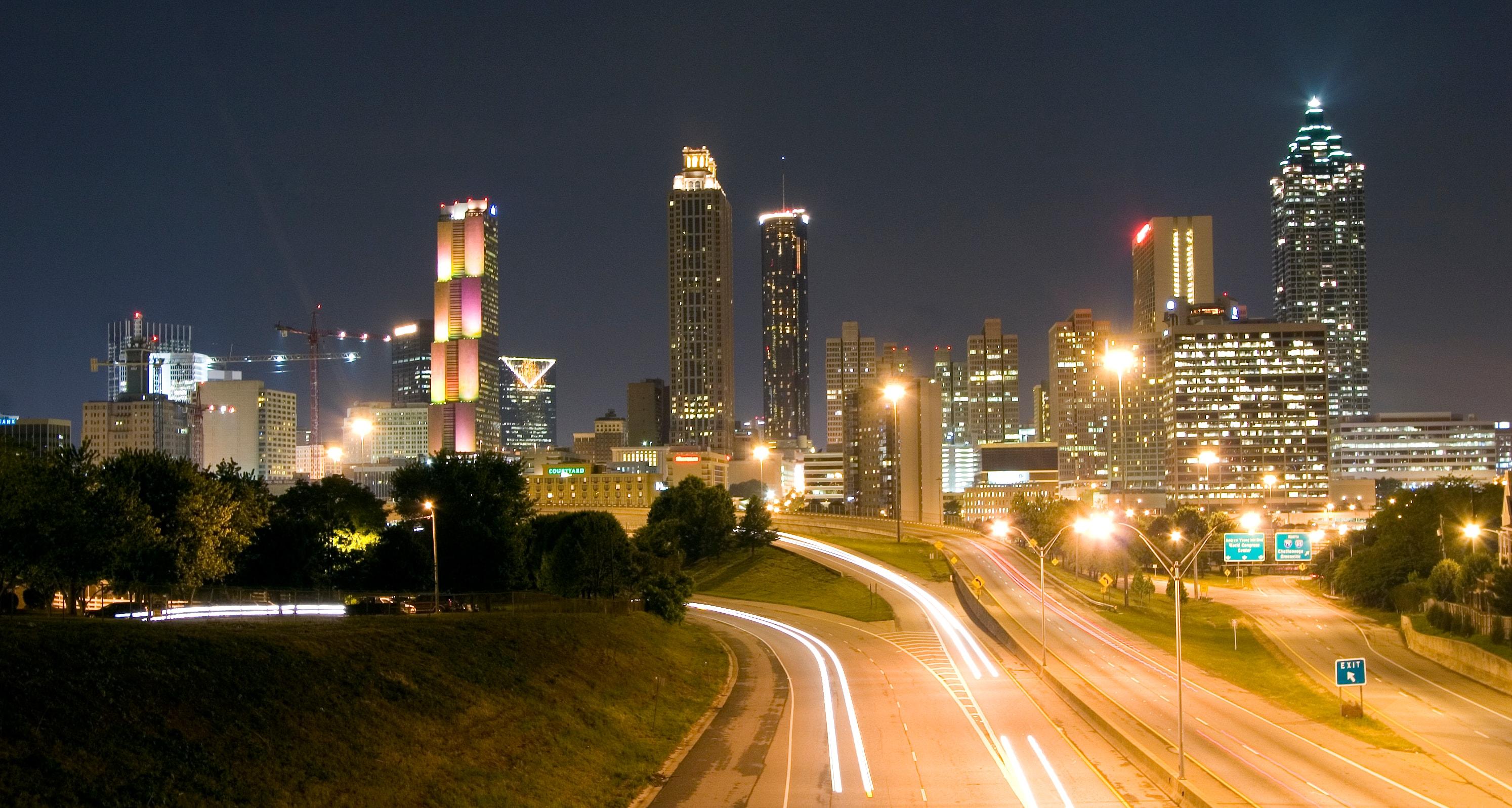 Atlanta skyline viewed from Piedmont Park